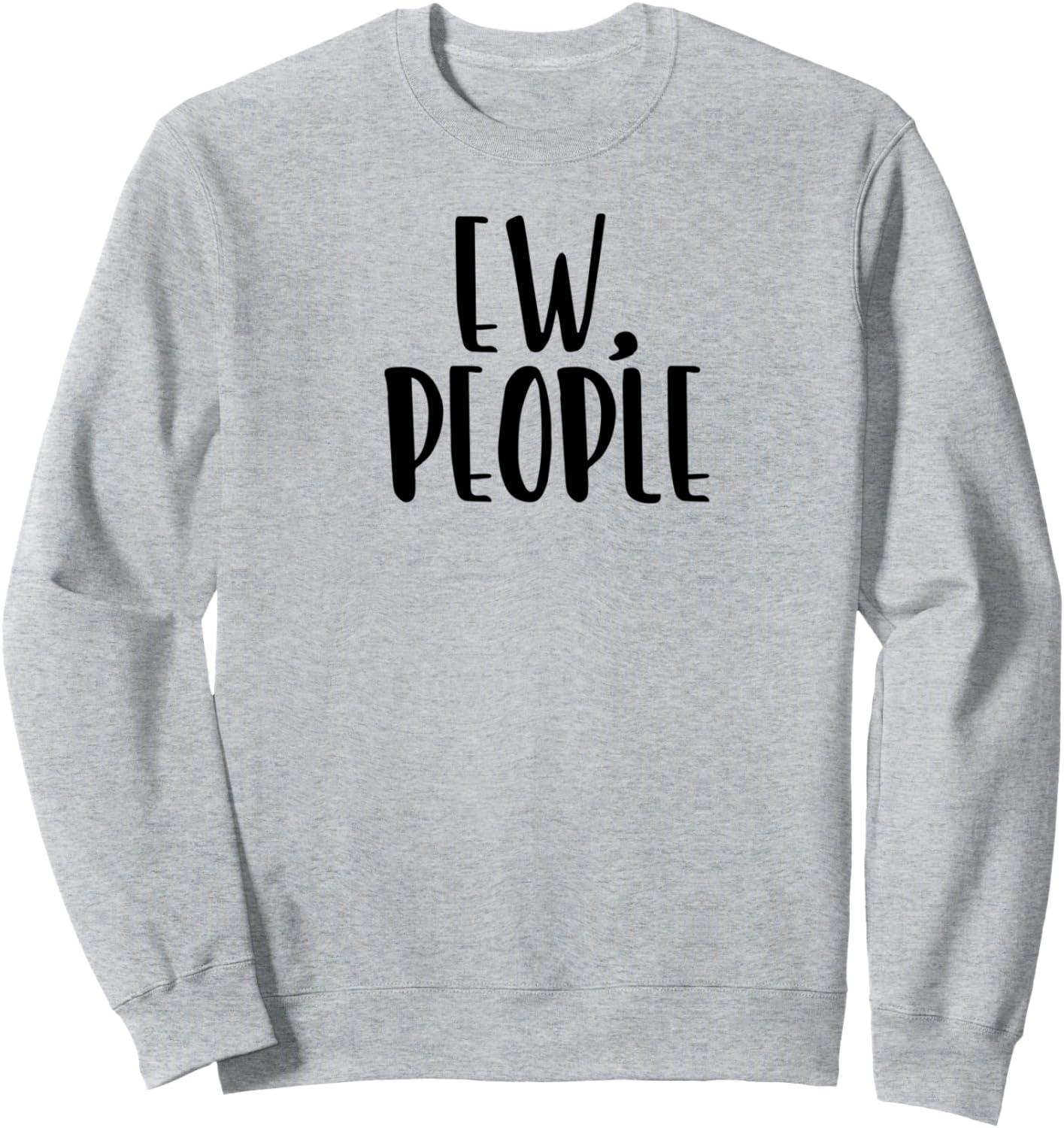 

Фу, люди-интроверты! Оставайтесь дома! Забавная толстовка с мемом Ew People Introverts Unite At Home Funny Memes, серый