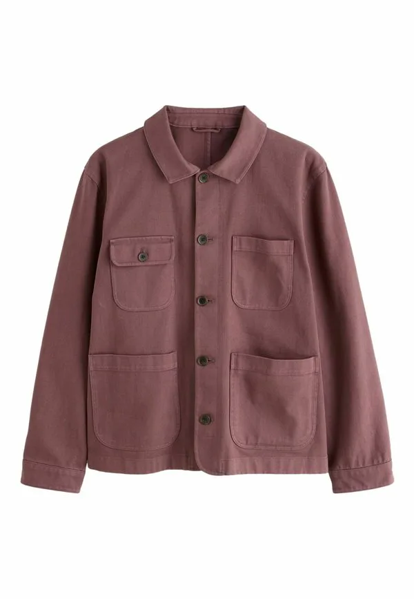 Легкая рабочая куртка стандартного кроя, окрашенная в готовом виде. Next, Mauve Pink