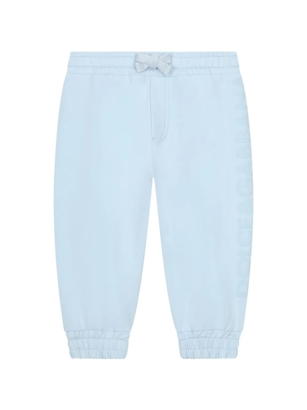 

Спортивные брюки с кулиской и логотипом Dolce & Gabbana Kids, синий