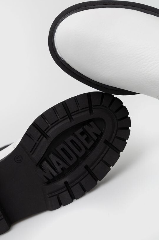 Женские ботинки челси Steve Madden Vivianne высокие из натуральной кожи, белый — фото 4