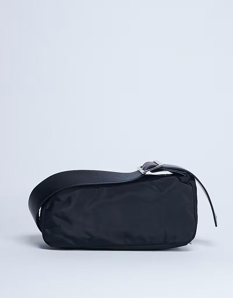 

Сумка Kylie из нейлона с контрастным ремешком черного цвета Topshop, Черный, Сумка Kylie из нейлона с контрастным ремешком черного цвета Topshop