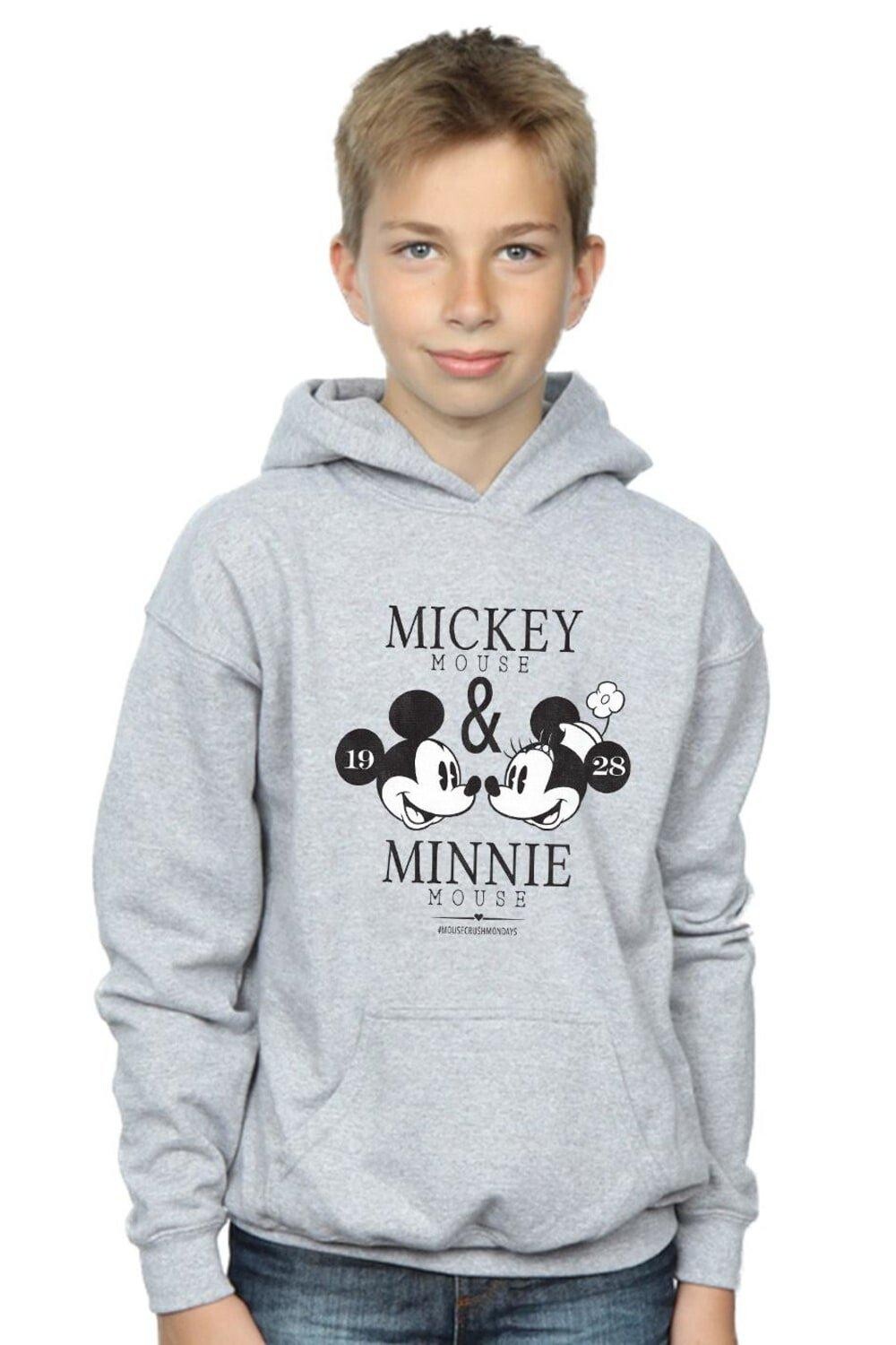 

Толстовка с Микки и Минни Маус Mousecrush Mondays Disney, серый