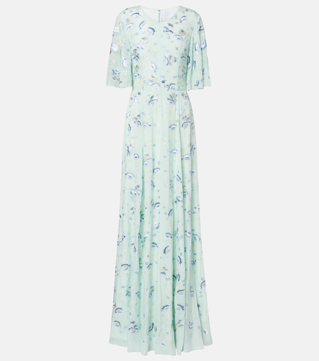 

Вышитое платье Шарлотты Markarian, светло-синий