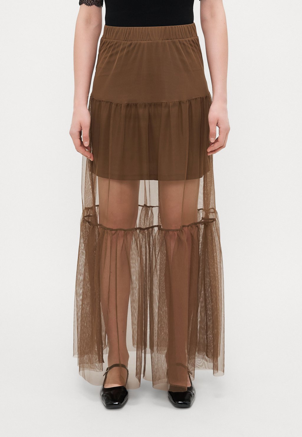 

Юбка макси ONLTULLA LONG SKIRT ONLY Tall, светло-коричневый