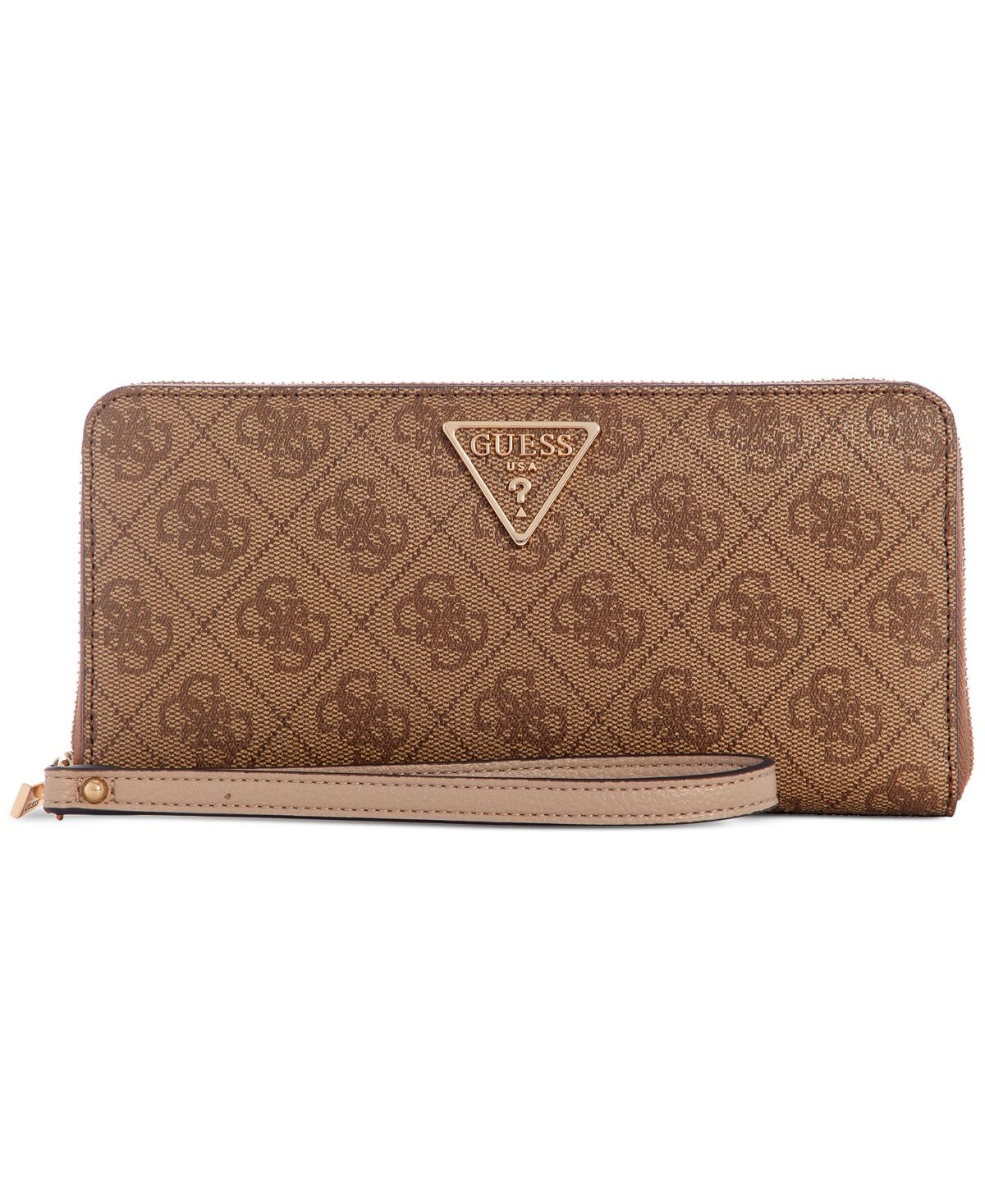 

Большой кошелек Laurel 4G с логотипом Basique на круговой молнии GUESS