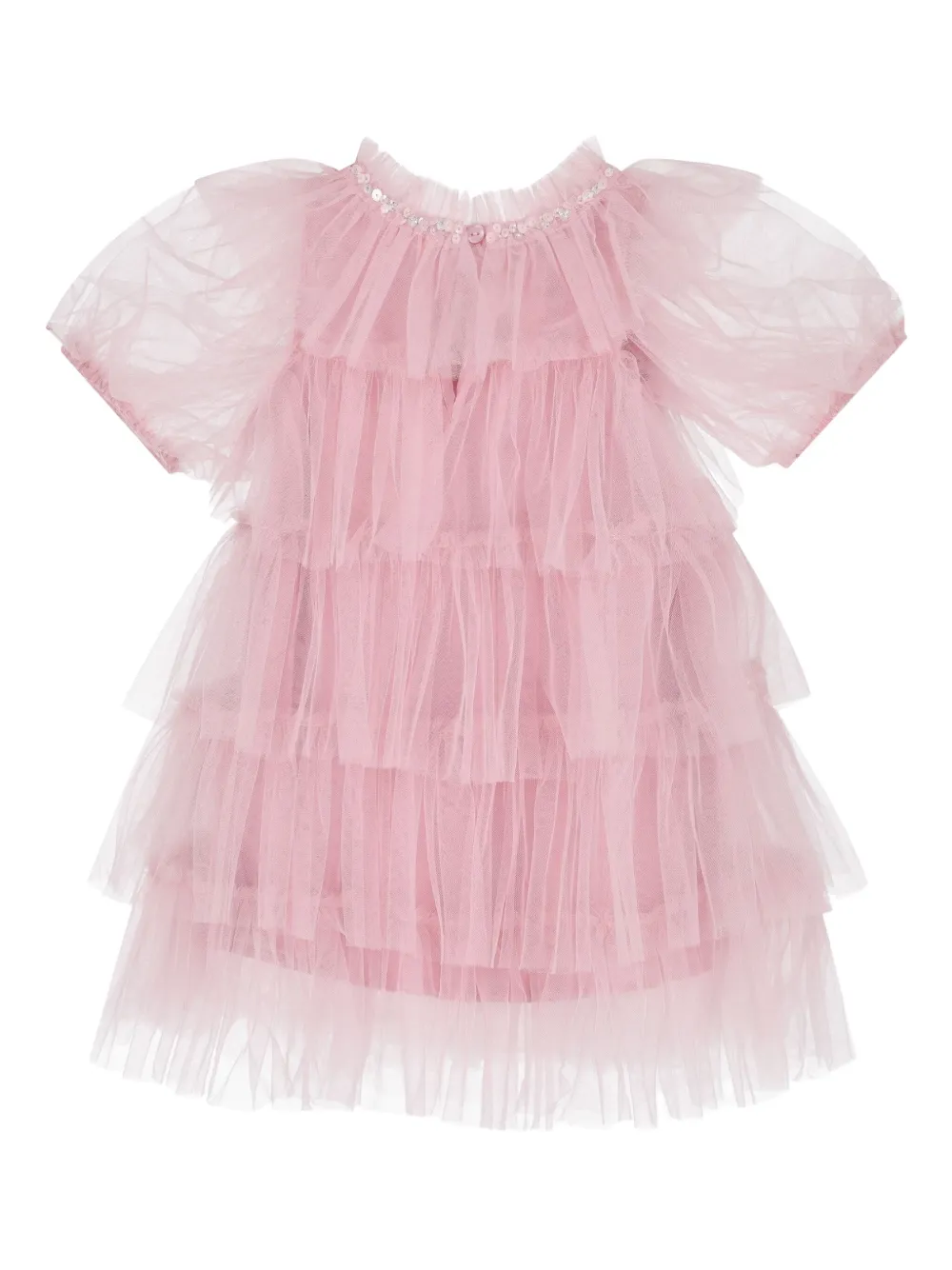 

Платье Sequin-embellished tiered tulle dress set Tutu Du Monde, розовый