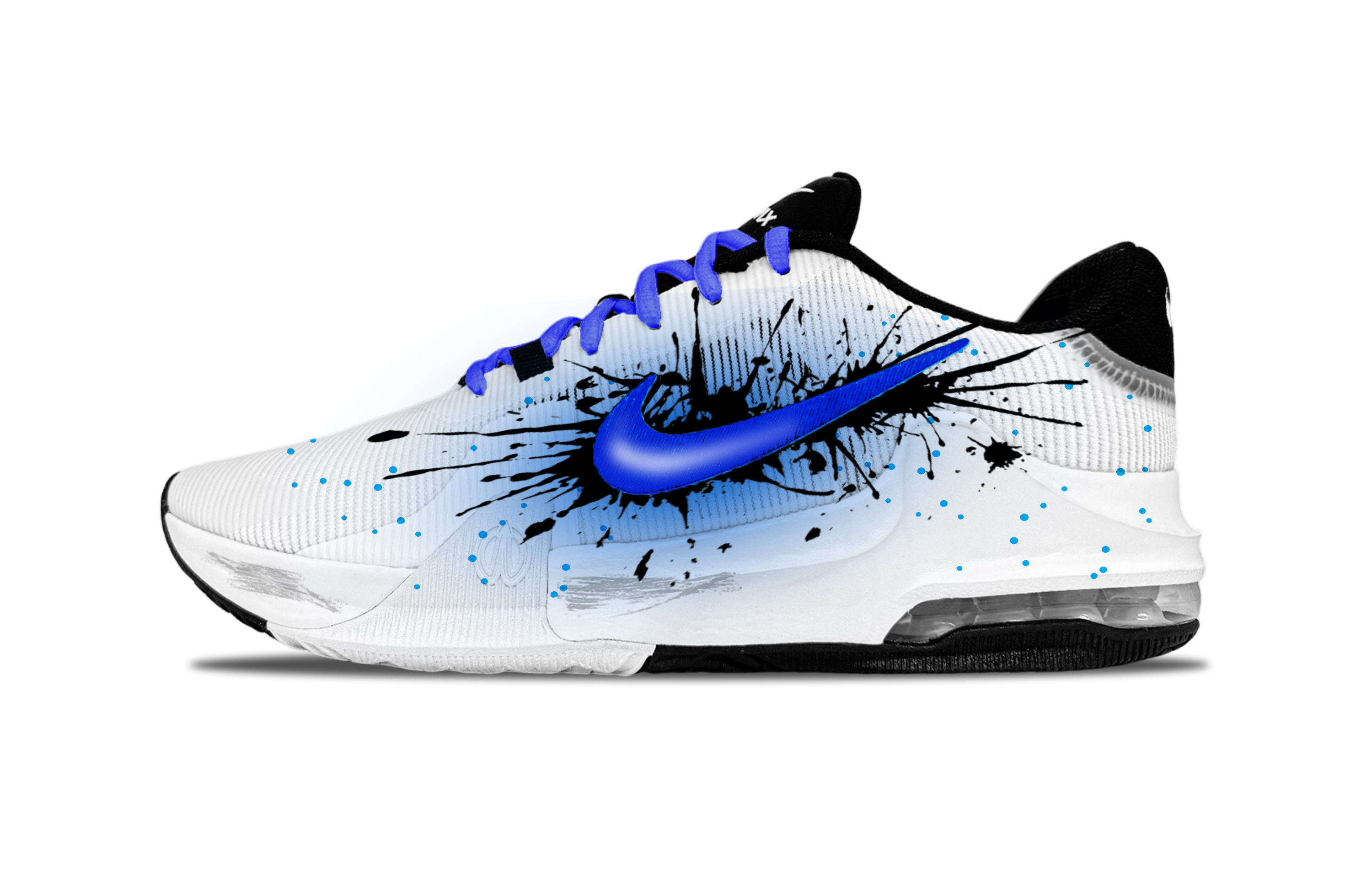 

Nike Баскетбольные кроссовки Air Max Impact 4 Yulan Venom с низким верхом, противоскользящие, мужские, цвет "пламенно-синий"