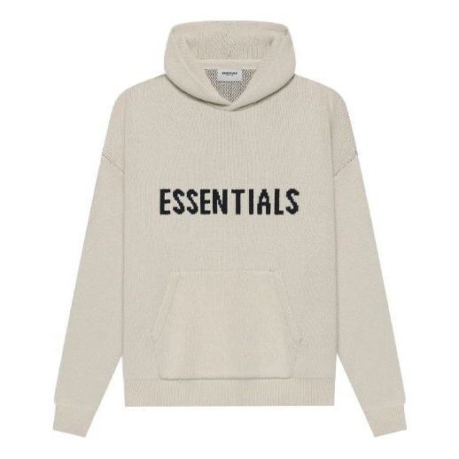 

Толстовка ss21 knit logo hoodie 'moss' Fear Of God Essentials, зеленый