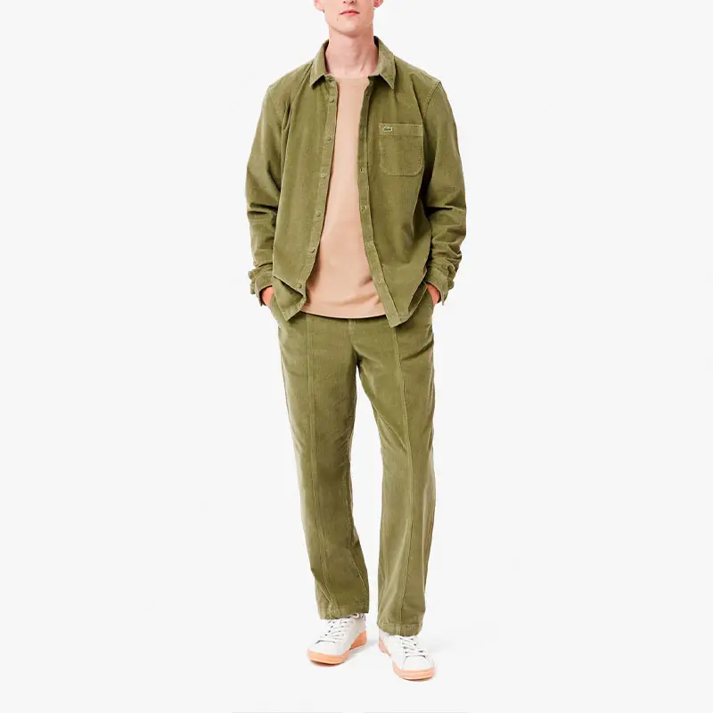 Lacoste Мужские повседневные брюки цвета хаки — фото 4
