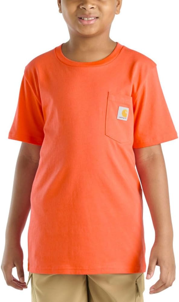 

Детская футболка Carhartt CA6655 с коротким рукавом и карманом - унисекс, Med Orange, Оранжевый, Детская футболка Carhartt CA6655 с коротким рукавом и карманом - унисекс, Med Orange