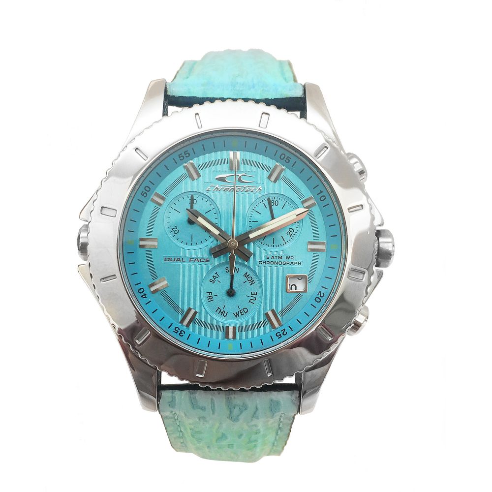 

Часы из синей кожи Chronotech