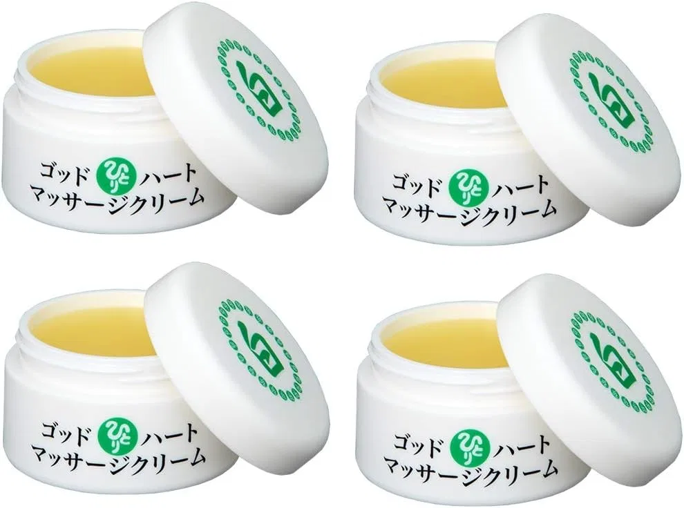 Крем для лица и тела Ginza Marukan God Heart Massage Cream, набор 4 шт