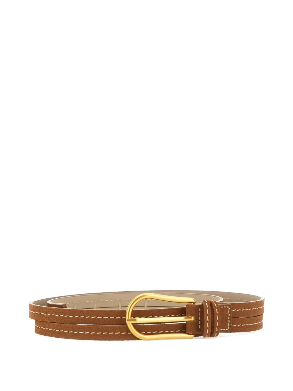 

Ремень с пряжкой GIANNI CHIARINI, коричневый