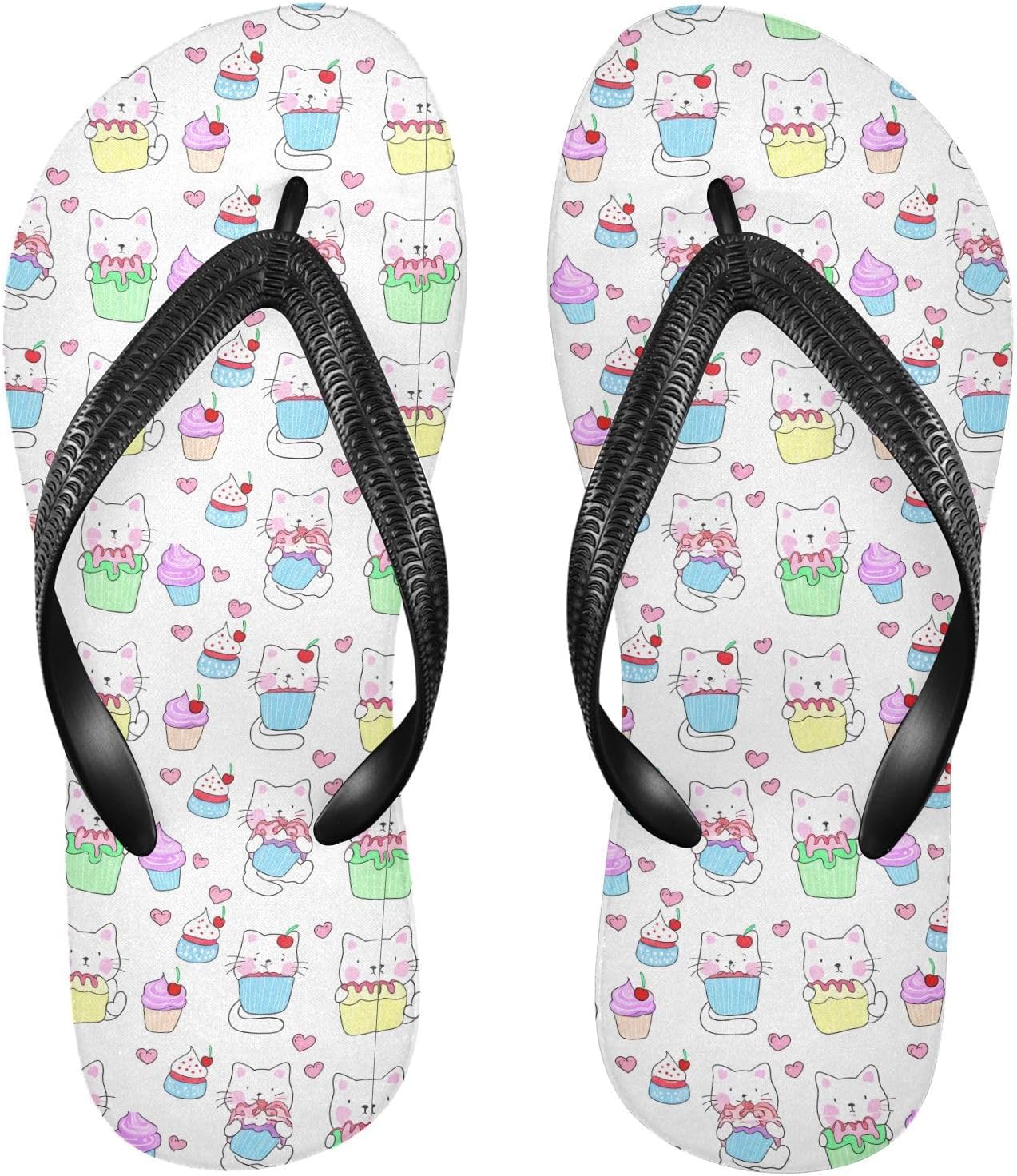 

Милые белые котики Женские и мужские пляжные шлепанцы для лета и повседневной носки 20861739 Kfbe