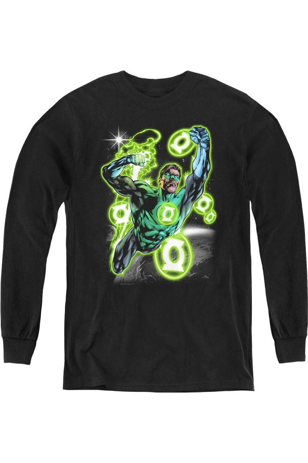 

Футболка с длинным рукавом Green Lantern Земной Сектор Gildan