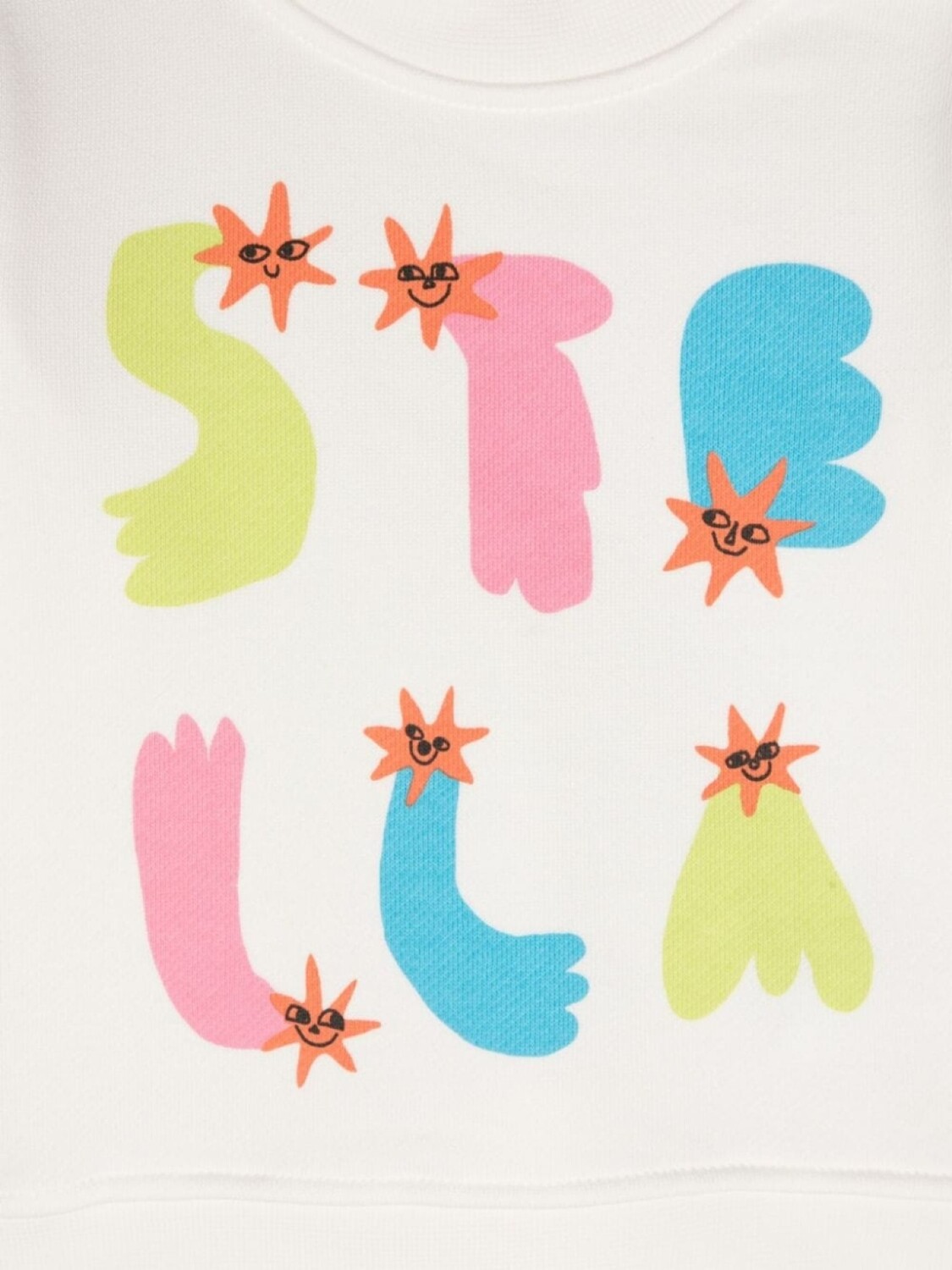 

Stella McCartney Kids толстовка из органического хлопка с логотипом, белый