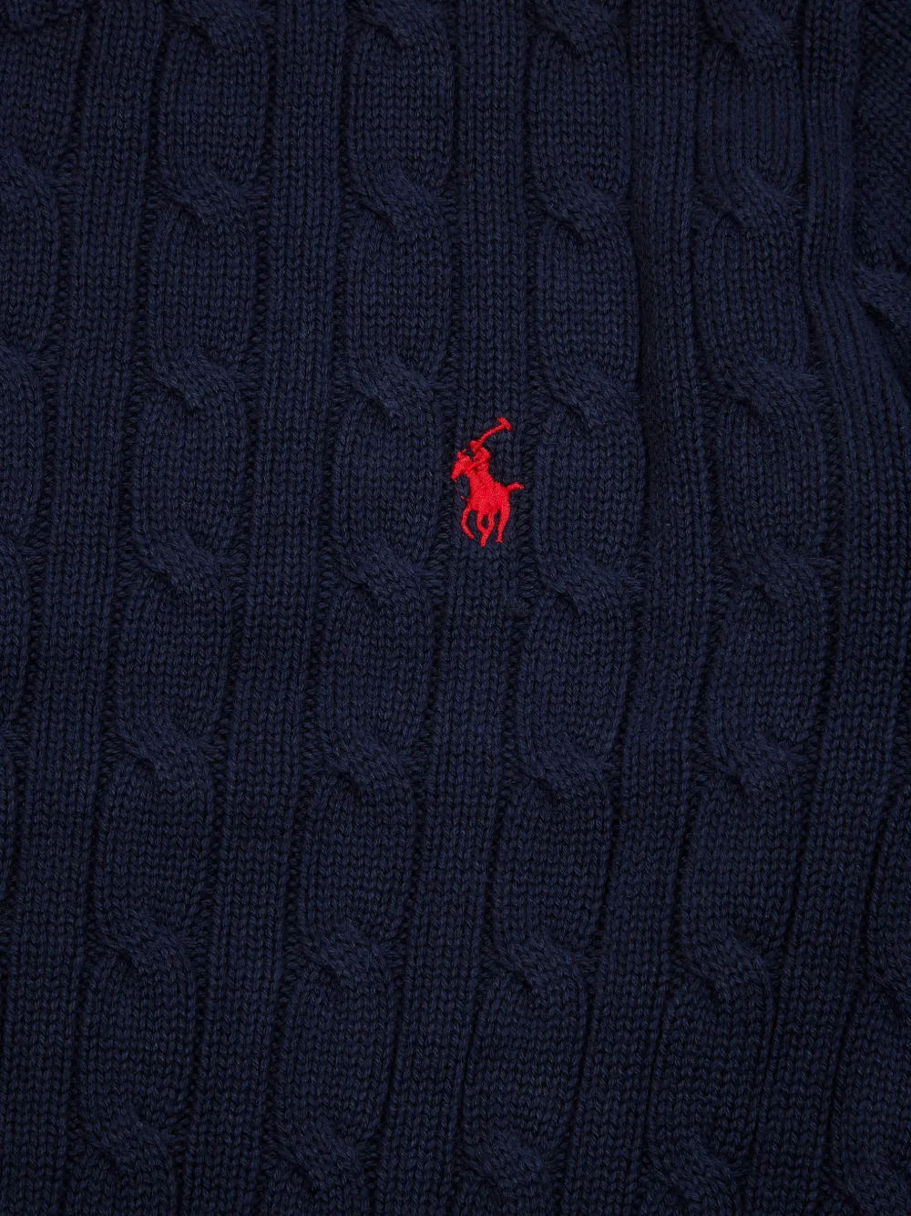 Свитер с круглым вырезом и логотипом Polo Ralph Lauren Kids, синий — фото 3