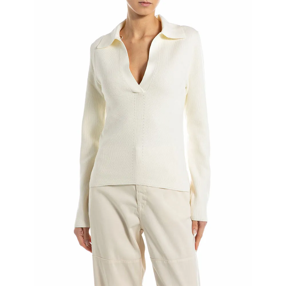 

Свитер Replay DK3913.000.G23370A v neck, белый