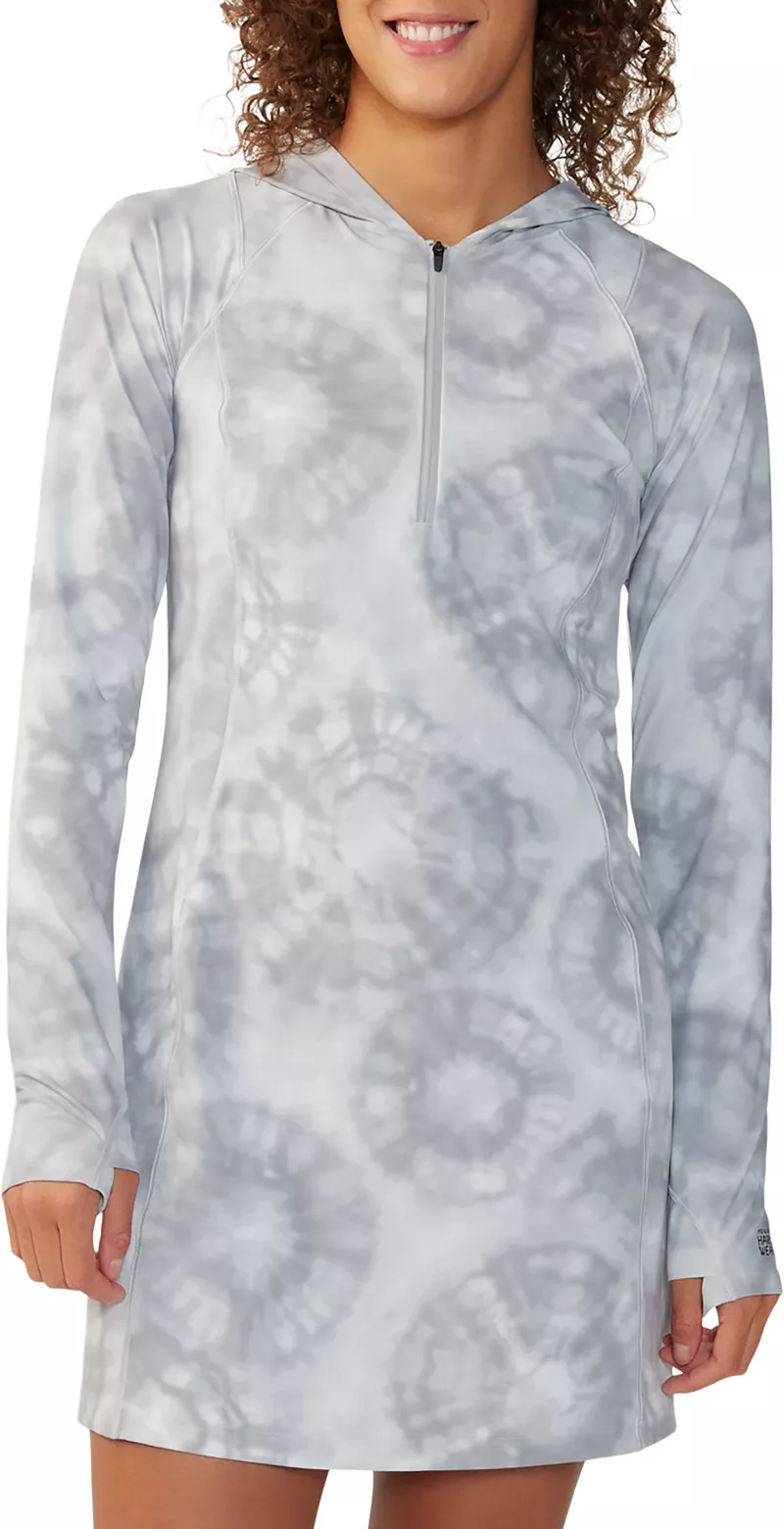 

Женское платье Mountain Hardwear Crater Lake, цвет Grey Ice/Spore Dye Print