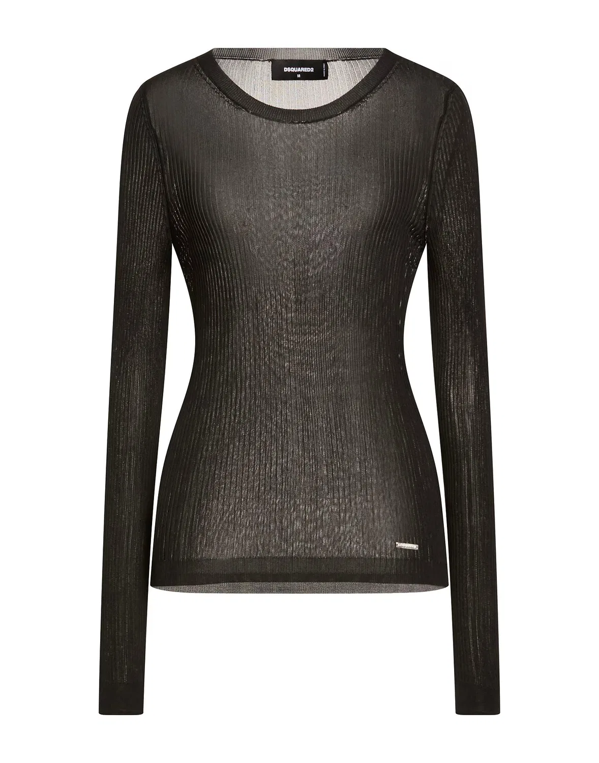 Свитер ribbed-knit DSQUARED2 черный