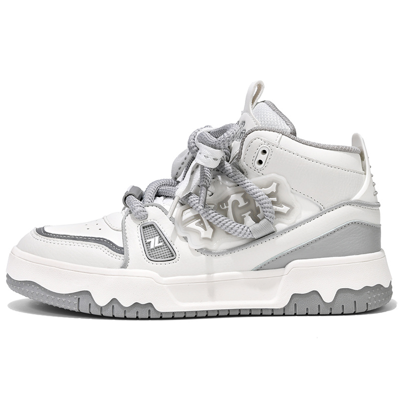 

Покрытие Амортизация Устойчивость к истиранию Легкость Поддержка Увеличение высоты Mid top Обувь для скейтборда Unisex TCELLARS, белый (Mid-Top)[Height-Increasing Insole]