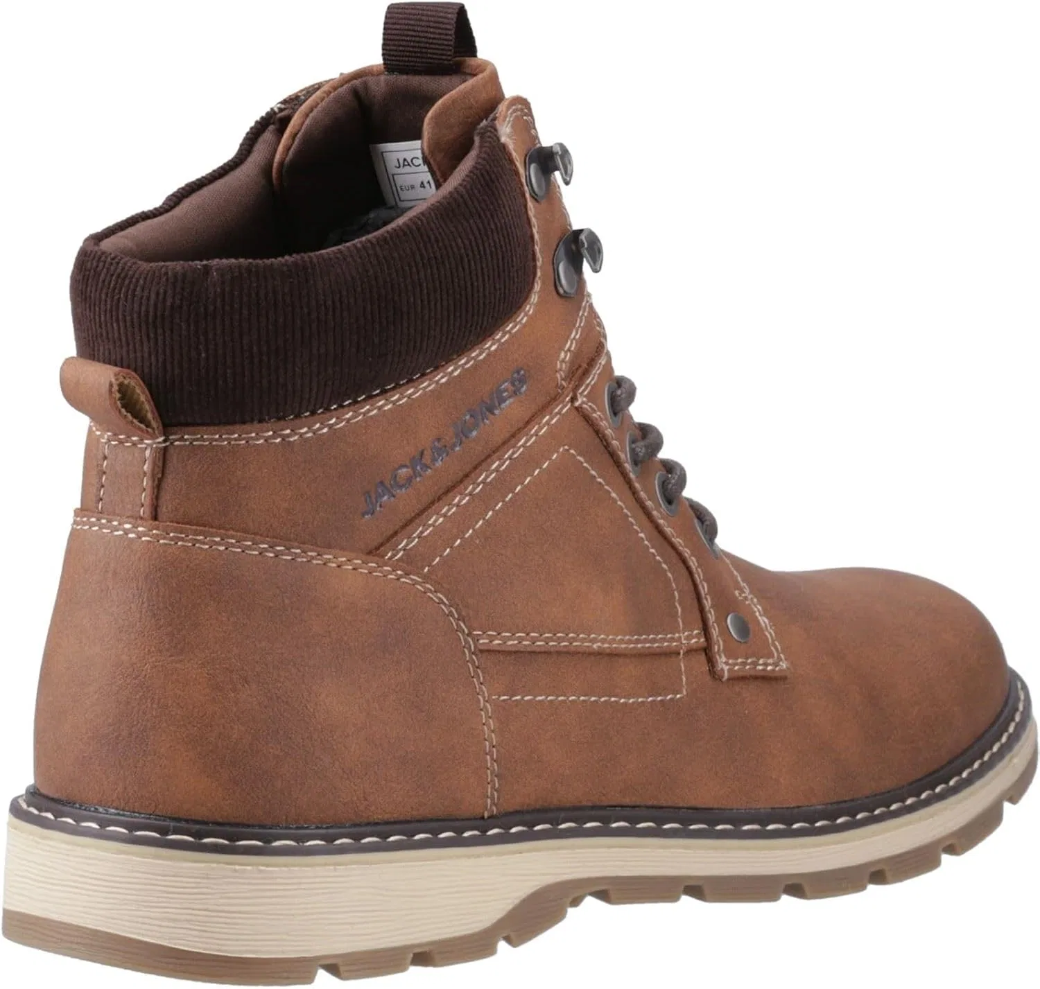 Мужские ботинки JACK & JONES Jfwstratford из искусственной кожи, Cognac — фото 2