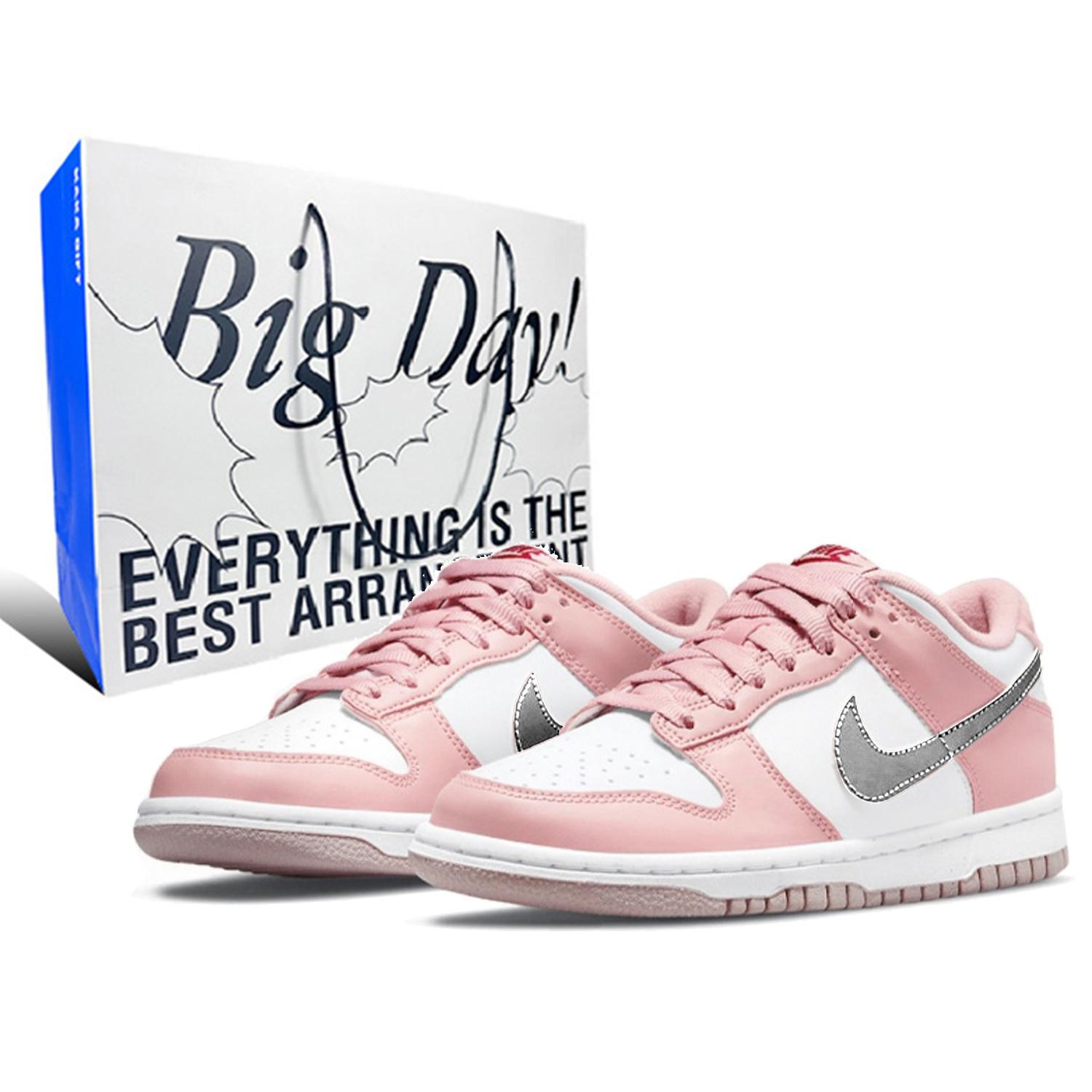 

Nike Детские низкие кроссовки для скейтбординга Dunk Pink Velvet Cherry Blossom Pink для подростков