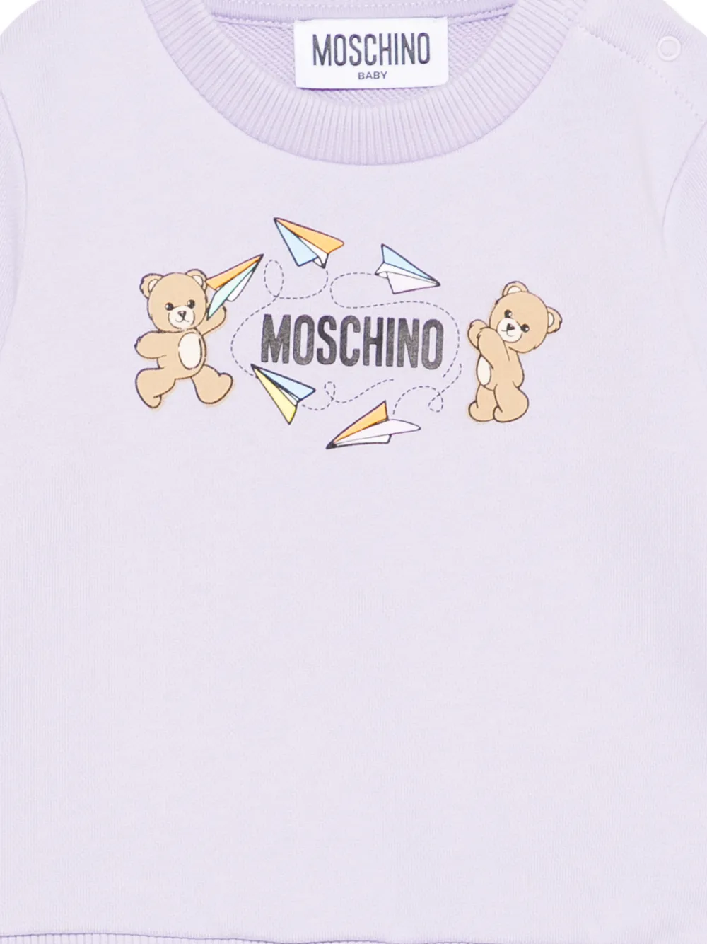 Спортивный костюм с принтом «Тедди» Moschino Kids, фиолетовый — фото 3