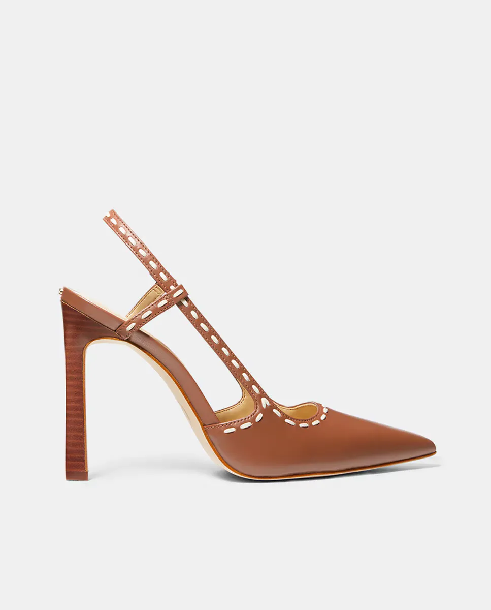 

Женские туфли Alora с пяткой на пятке Michael Michael Kors, коричневый