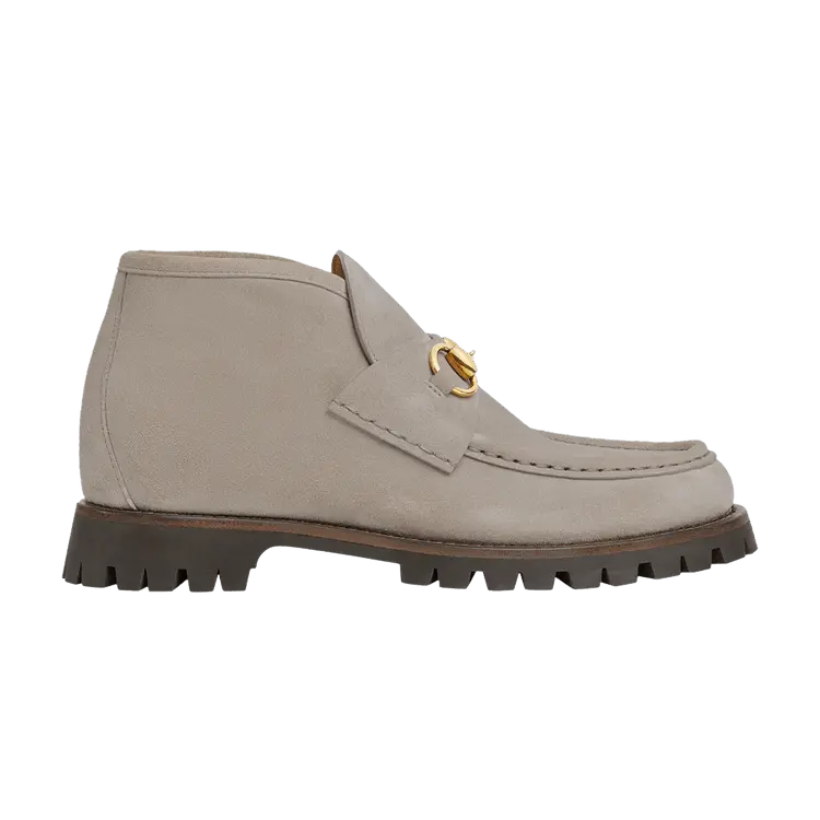 Ботинки Gucci Wmns Horsebit Ankle Boot 'Light Beige', серый