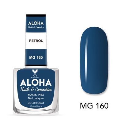 

Лак для ногтей Magic Pro 15 мл - Mg 160 / Petrol Aloha Nails & Cosmetics