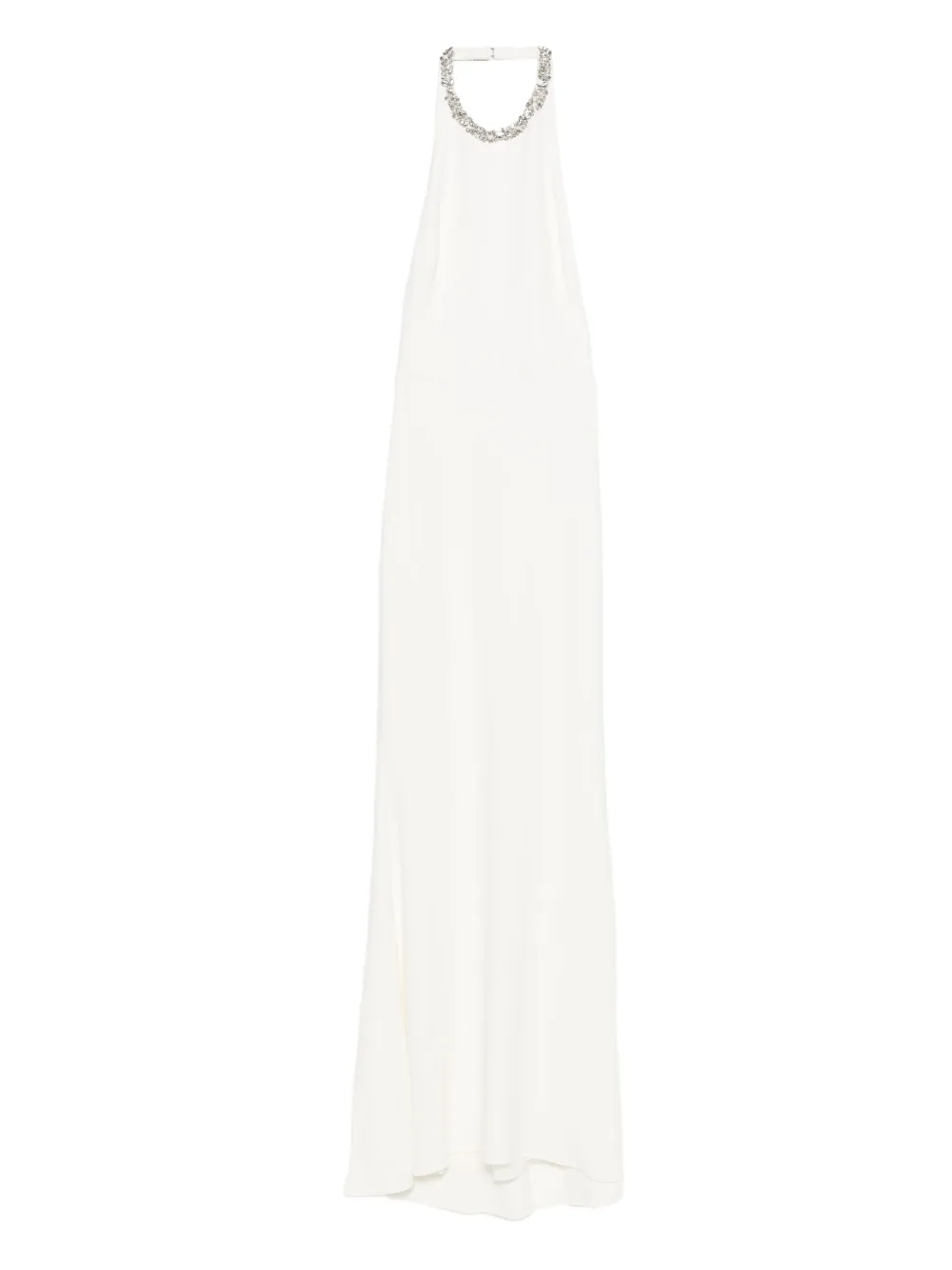 

Декорированное платье с вырезом халтер Givenchy, белый