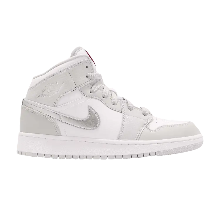 

Кроссовки Air Jordan 1 Retro Mid GS 'Grey Fog', серый