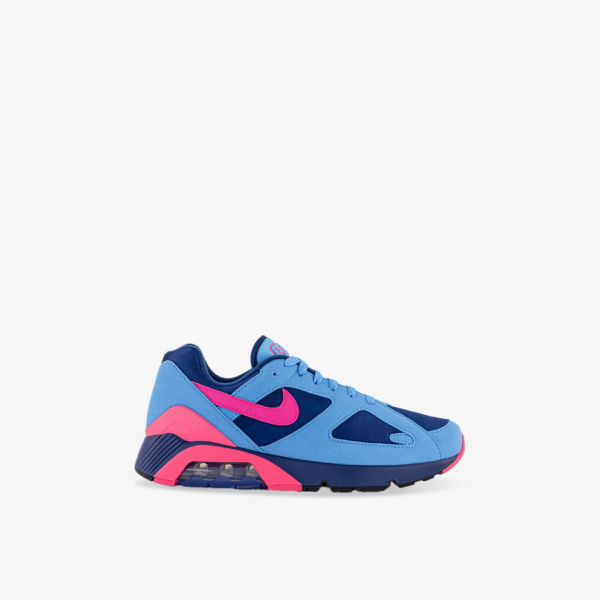 

Кроссовки Air 180 suede and woven низкие Nike, синий