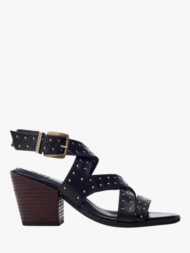 Кожаные сандалии Mayley с открытым носком и шипами Moda in Pelle, Black