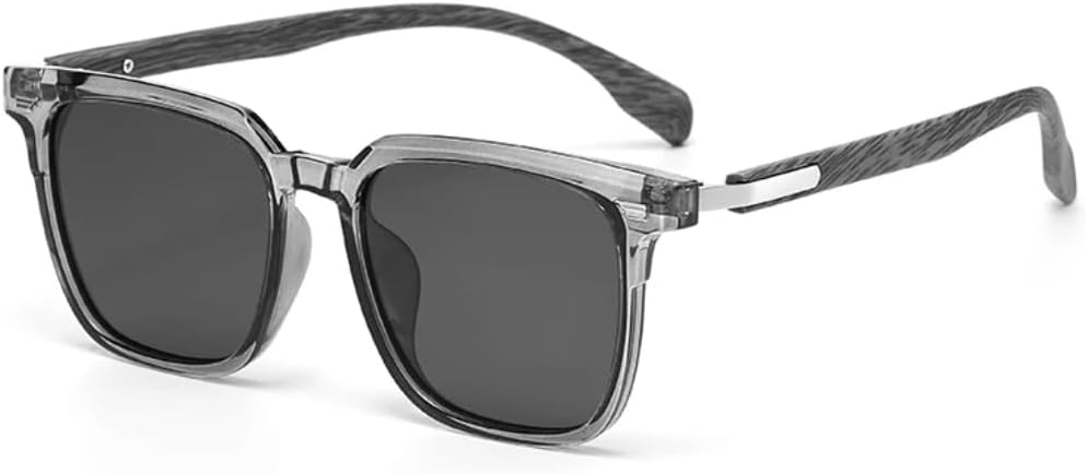 

Ретро-модные поляризованные солнцезащитные очки для женщин и мужчин, классический винтажный стиль, защита от УФ-излучения UV400, для активного отдыха VFDHN, Transparent Grey