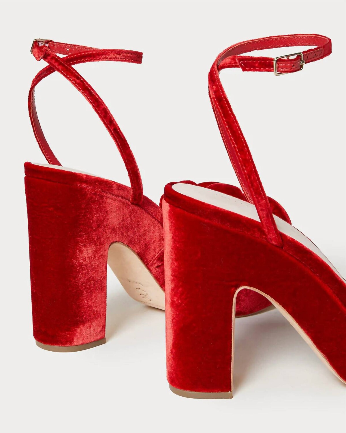 Алые женские босоножки на каблуке на платформе Fae Loeffler Randall, алый