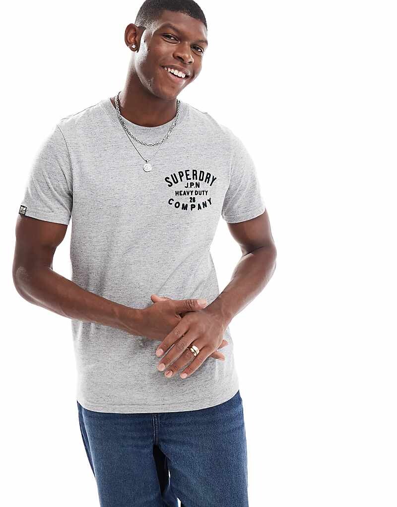 

Superdry – Механические изделия – Спецодежда-футболка в цвете meliertem Sportgrau