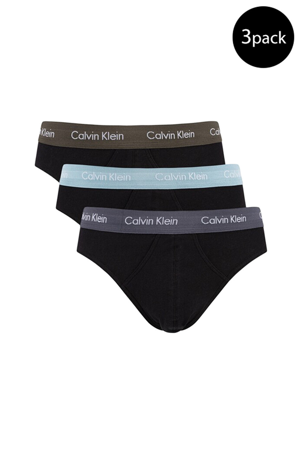 

Трусы мужские Calvin Klein Underwear брифы 3 шт, черный