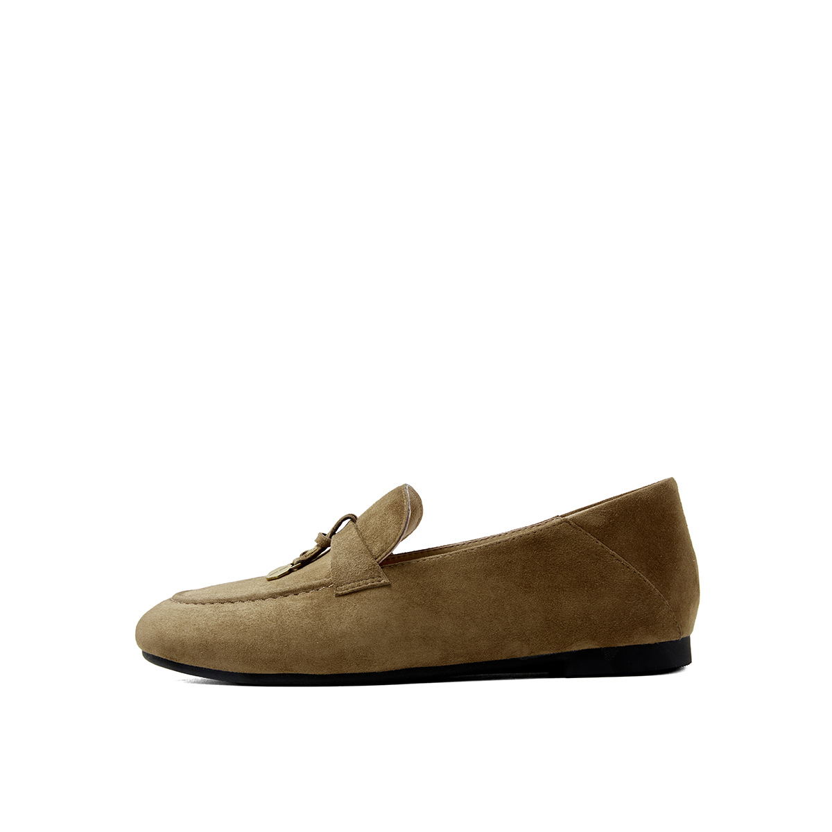 PT'SON Женские лоферы песочного цвета из овечьей кожи, цвет Sand Brown Sheepskin Leather
