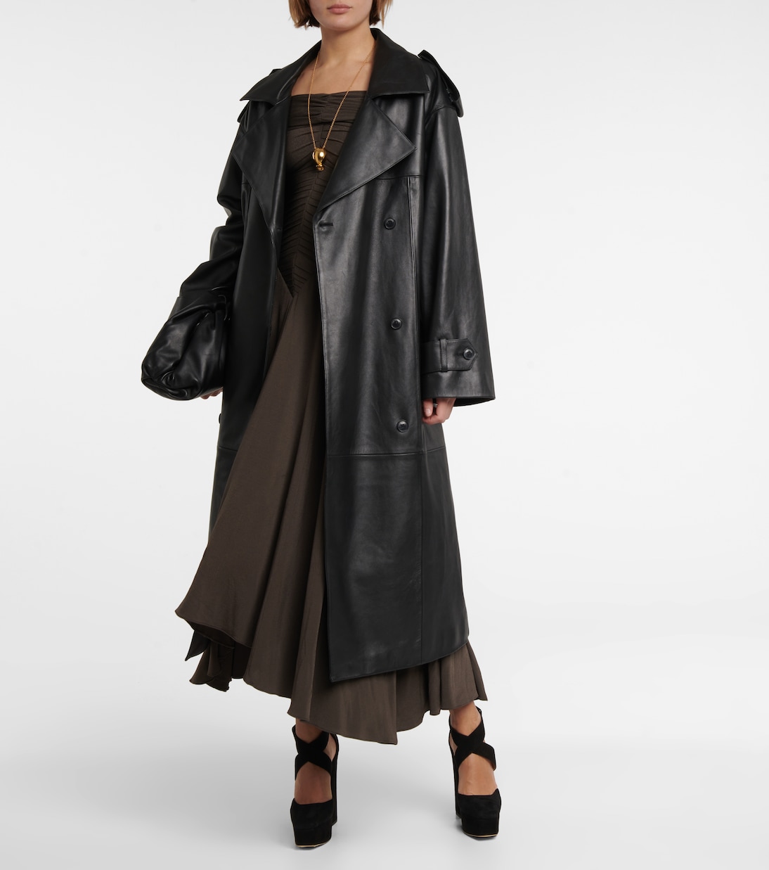 Туфли-лодочки из кожи на платформе Gian 140 Jimmy Choo, черный — фото 2