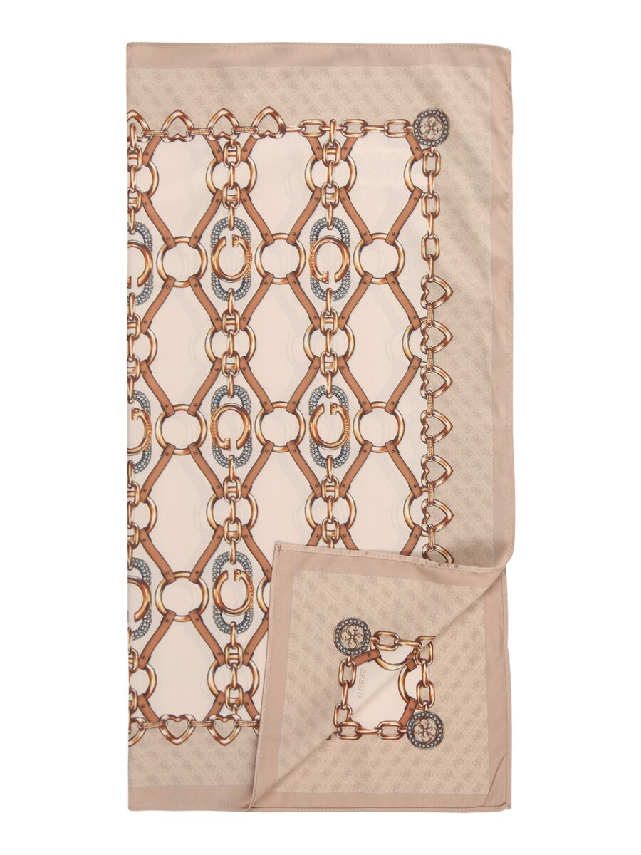 

Шарф GUESS PRINTED KEFIAH 53x53, Beige/Ecru