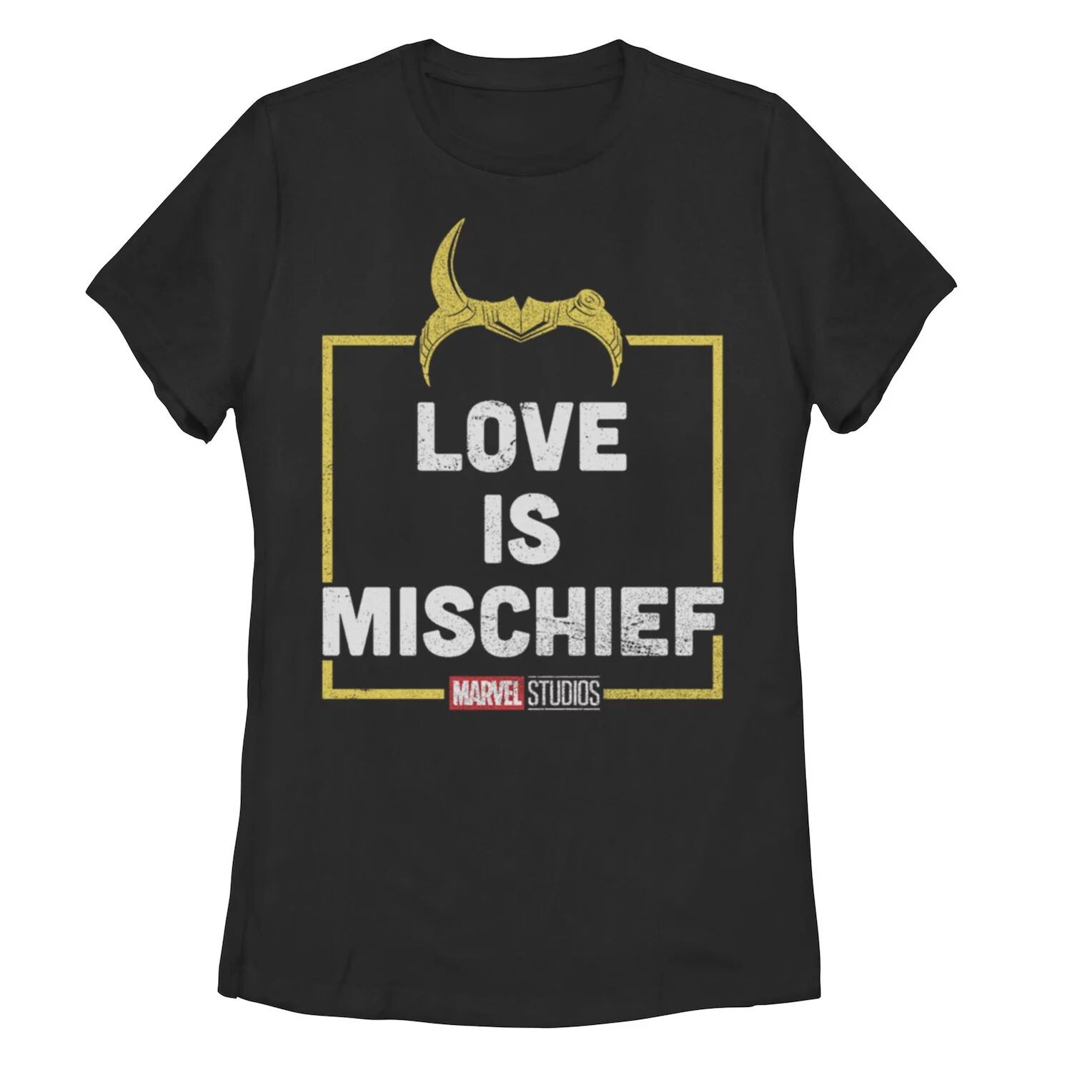 

Футболка для юниоров Marvel Loki Love Is Mischief Licensed Character, черный