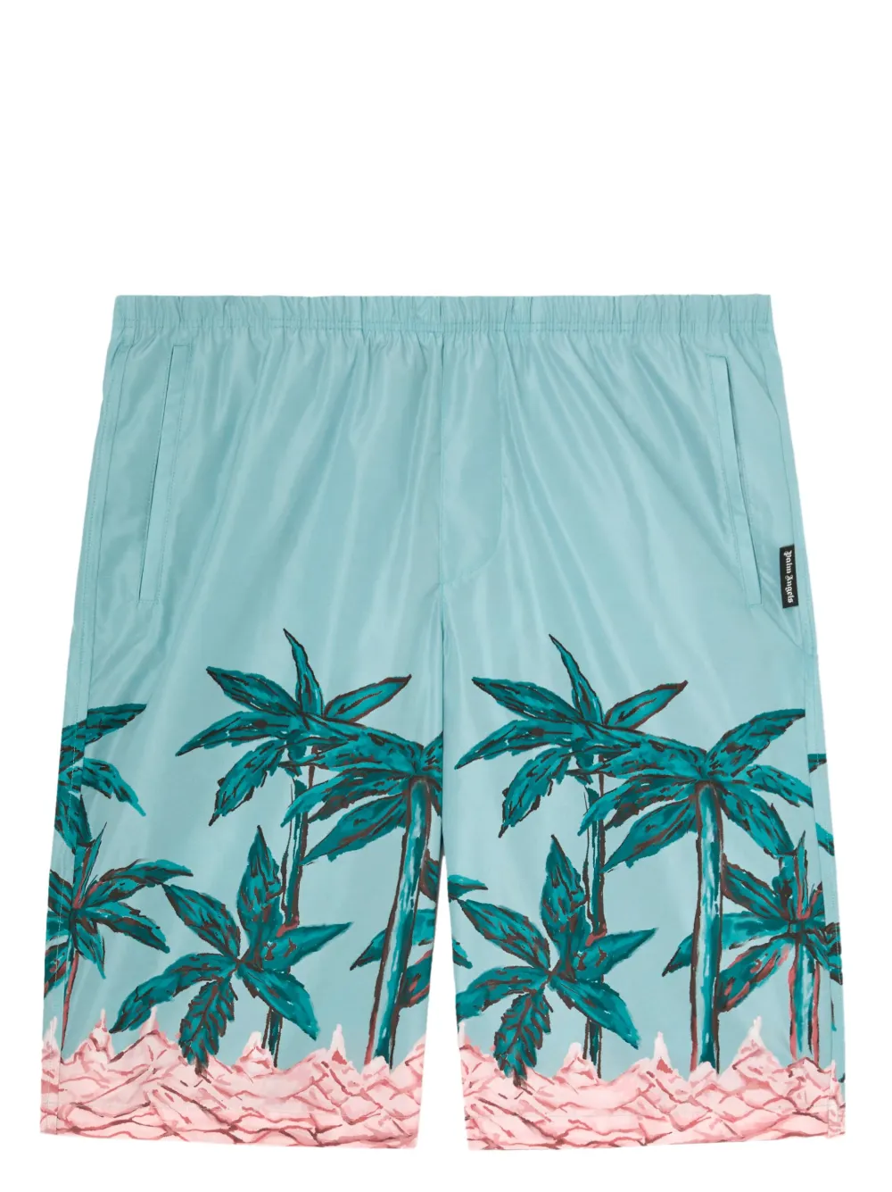 

Плавки-шорты с принтом Palms Row PALM ANGELS, синий