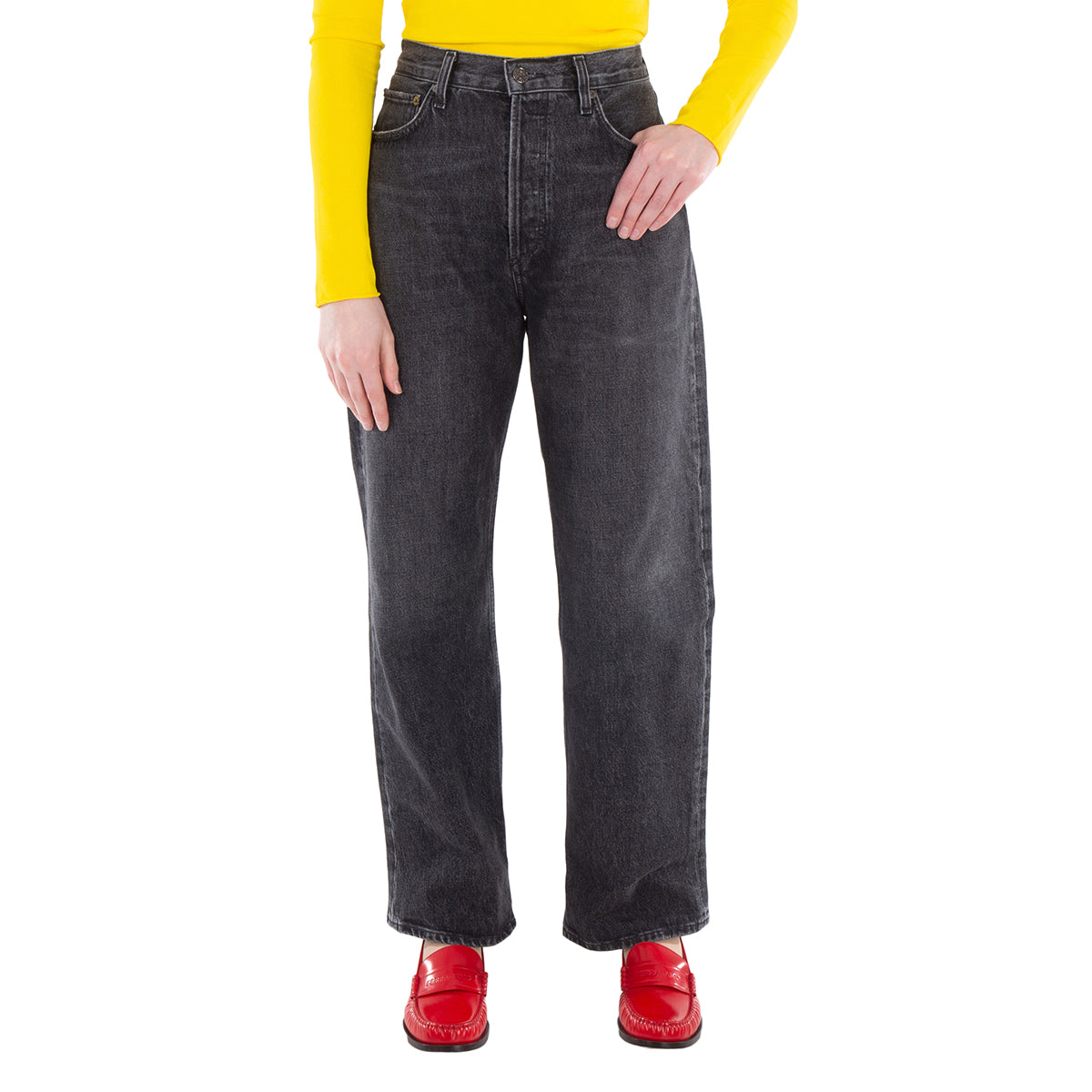 

Женские джинсы Agolde Fran черные