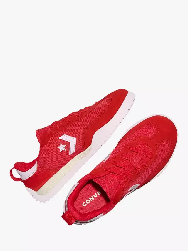 Детские замшевые кроссовки Run Star на шнуровке Converse — фото 2