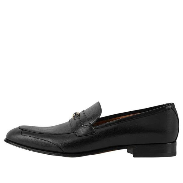 

Кроссовки loafer with interlocking g 'black' Gucci, черный