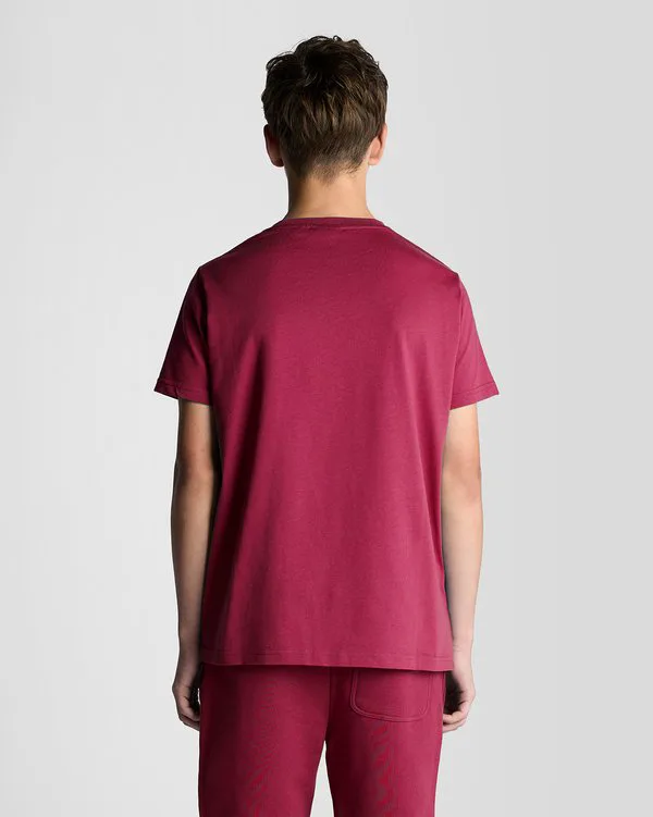 Базовая футболка унисекс Lyle & Scott, Cranberry — фото 3