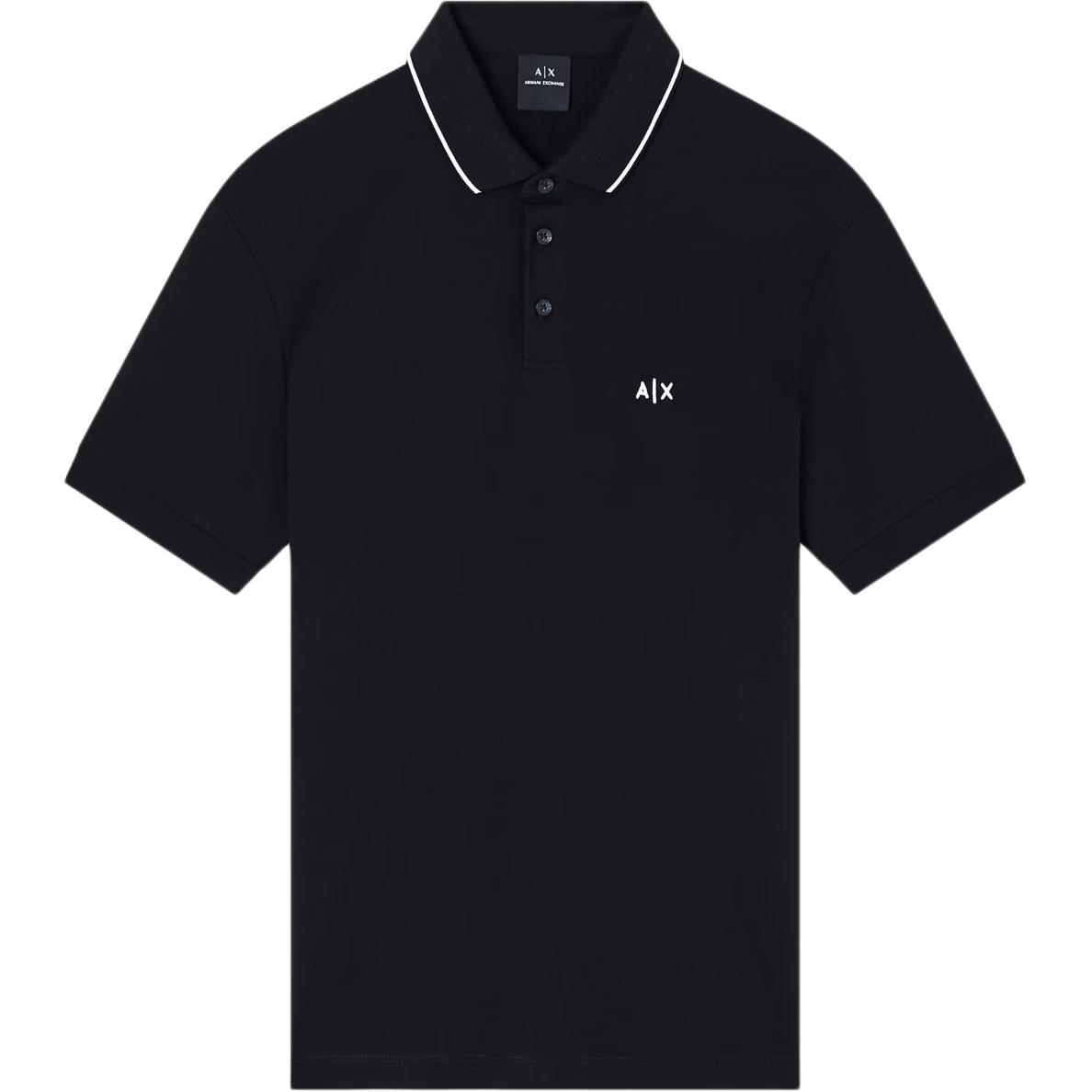 

Футболка-поло AE для мужчин ARMANI EXCHANGE, черный