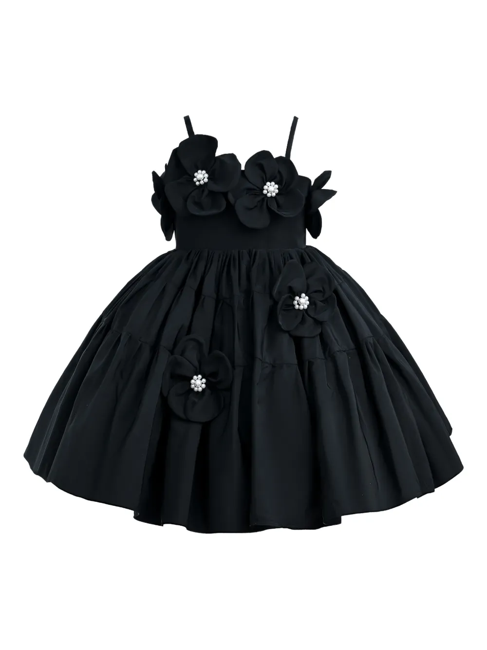 

Платье с цветочным декором Mimi Tutu, черный